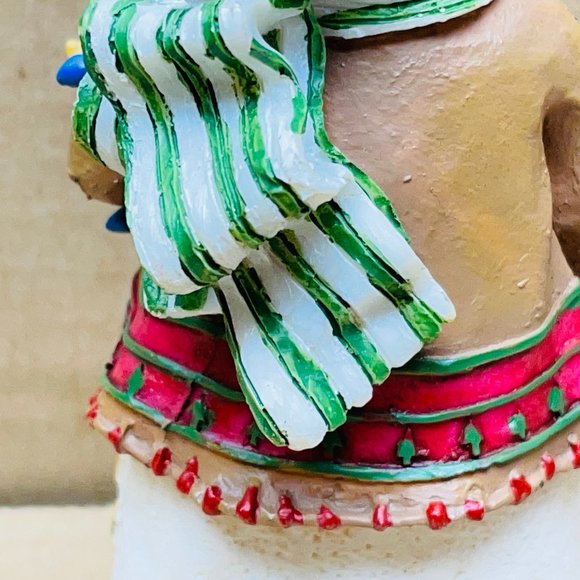 EUC Deb Strain "Snow Friends" Snowman Christmas Ornament, Star & Lights, 4" T - Picture 9 of 12